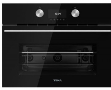 poza Cuptor cu microunde incorporabil Teka MLC 844 cu 3 functii, 1000W, grill 1400W, 44 litri, Inox antipata/cristal negru